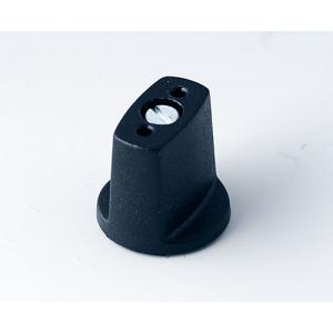 SPINDLE KNOB 16x16, without line, 4 mm shaft