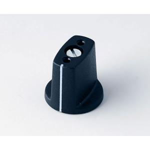 SPINDLE KNOB 16x16, with line, 3 mm shaft