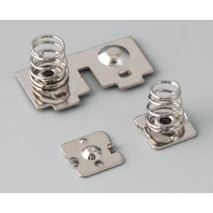 SOFT-CASE M battery clips, Ni-plated, 2xAAA