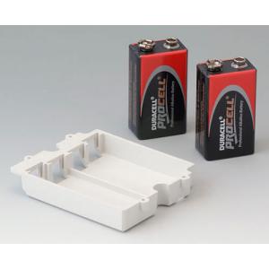 Battery compartment, 2 x 9 V